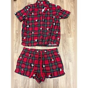 Old Navy x Disney Printed Flannel Pajama Short Set